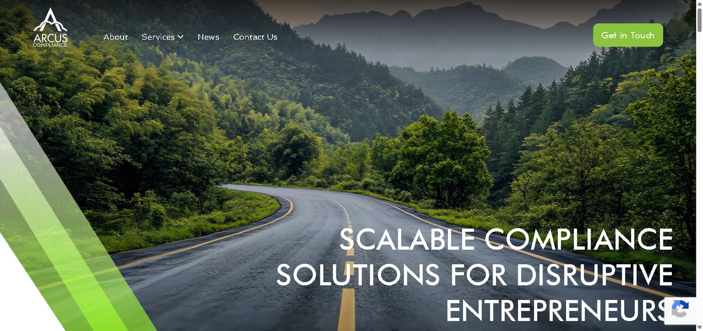 Arcus Compliance · Scalable Compliance Solutions for Disruptive Entrepreneurs